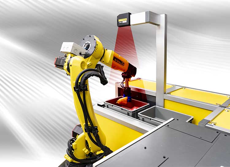 Yellow Robotic Arm with Scanner